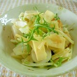 ☆ちくわとチーズの水菜サラダ☆